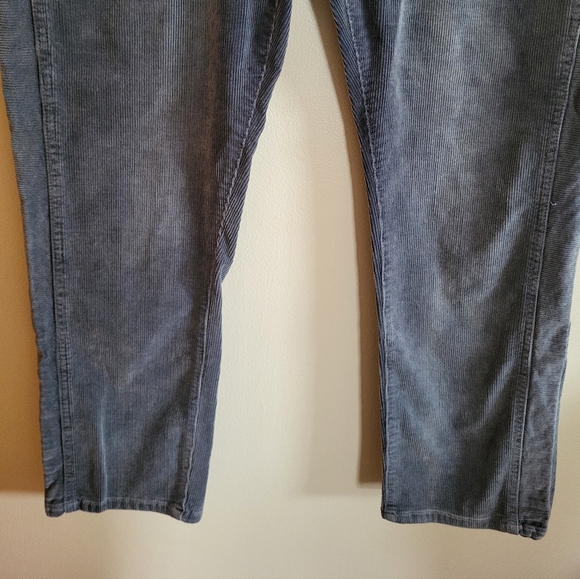 Pilcro Anthropologie Slim Boyfriend Corduroy Pants Blue-Gray Size 32 - Picture 4 of 9